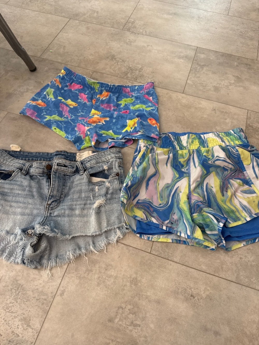3 shorts set